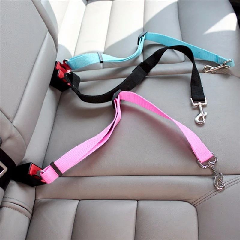Adjustable Pet Car Seat Belt Harness for Dogs and Cats
