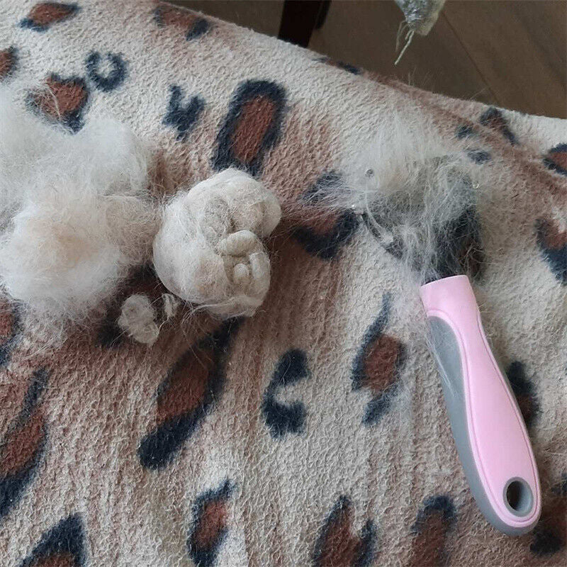Double-Sided Deshedding & Dematting Tool for Dogs & Cats – Pet Grooming Brush, Undercoat Rake Comb, Fur Remover for Shedding & Mats