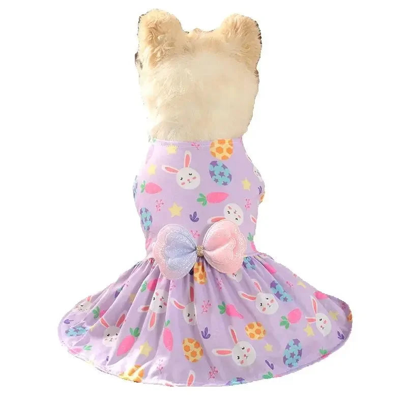 Easter & Summer Dog Dress – Cute Outfit for Small Dogs