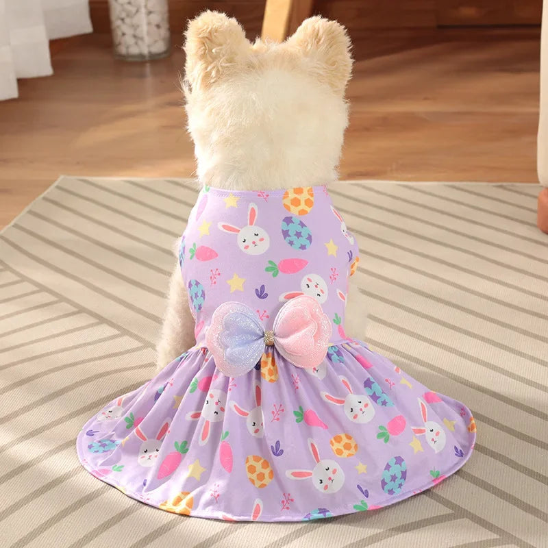 Easter & Summer Dog Dress – Cute Outfit for Small Dogs