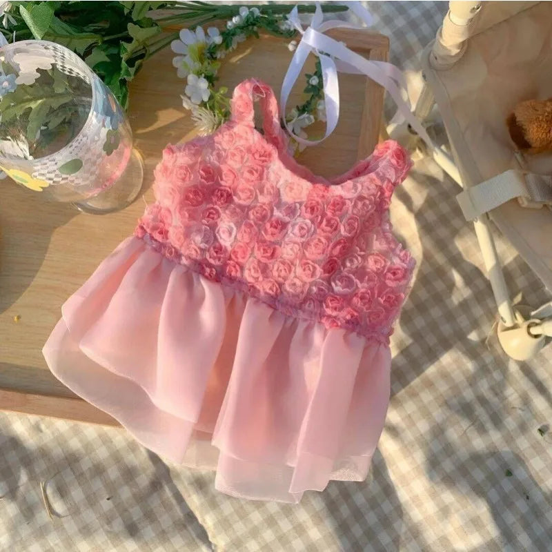 Dog Dress for Small Dogs – Summer Pet Wedding Skirt