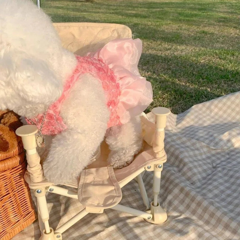 Dog Dress for Small Dogs – Summer Pet Wedding Skirt