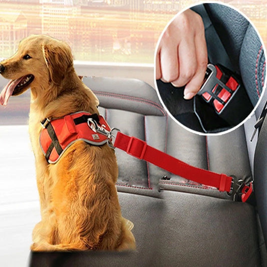 Adjustable Pet Car Seat Belt Harness for Dogs and Cats