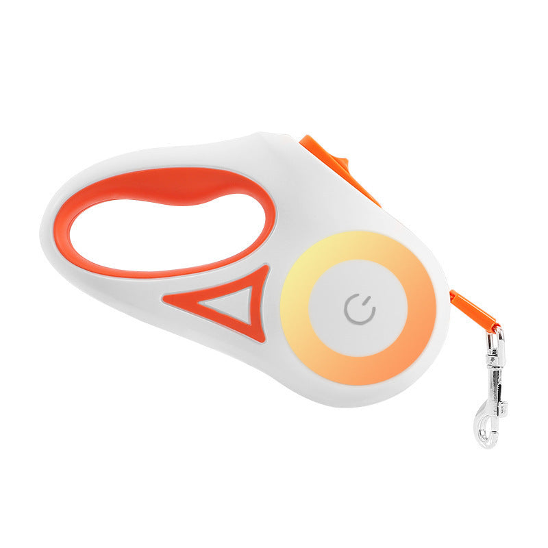 LED Retractable Dog Leash with Built-in Spotlight – Ultimate Safety for Night Walks