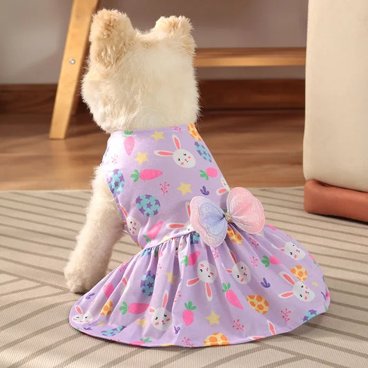 Easter & Summer Dog Dress – Cute Outfit for Small Dogs
