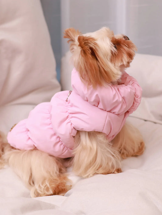 3-Layer Warm Dog Jacket for Autumn & Winter – Cozy Pet Coat for Small to Medium Dogs (Poodle, Teddy, Yorkie)